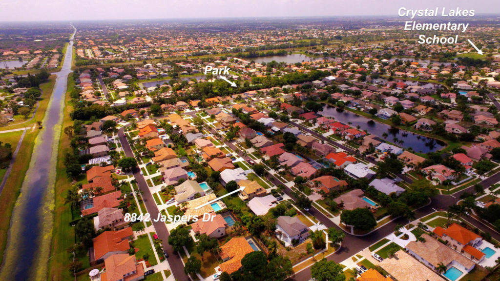 8842 Jaspers Dr Boynton Beach Arial View