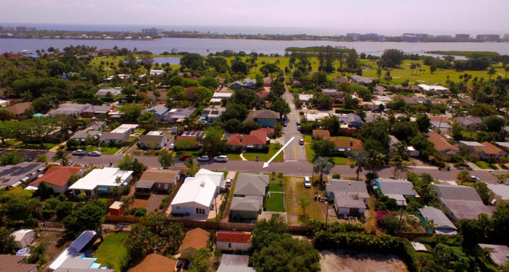 For Sale 1401 N O St Lake Worth Aerial View