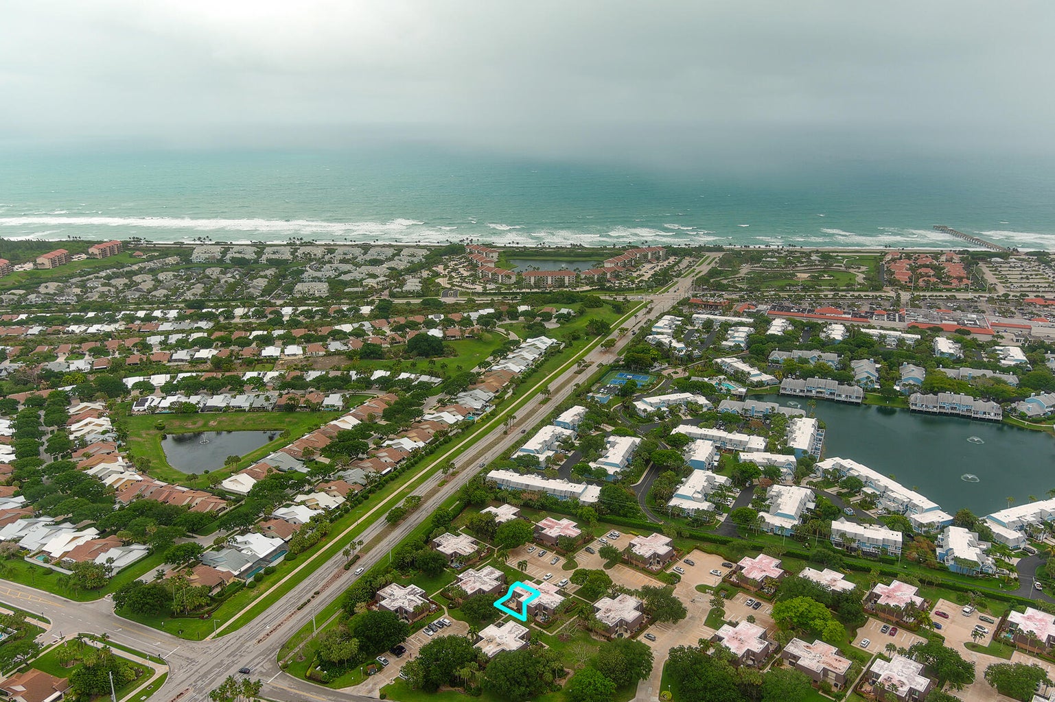1205 12th Court Jupiter, FL aerial location
